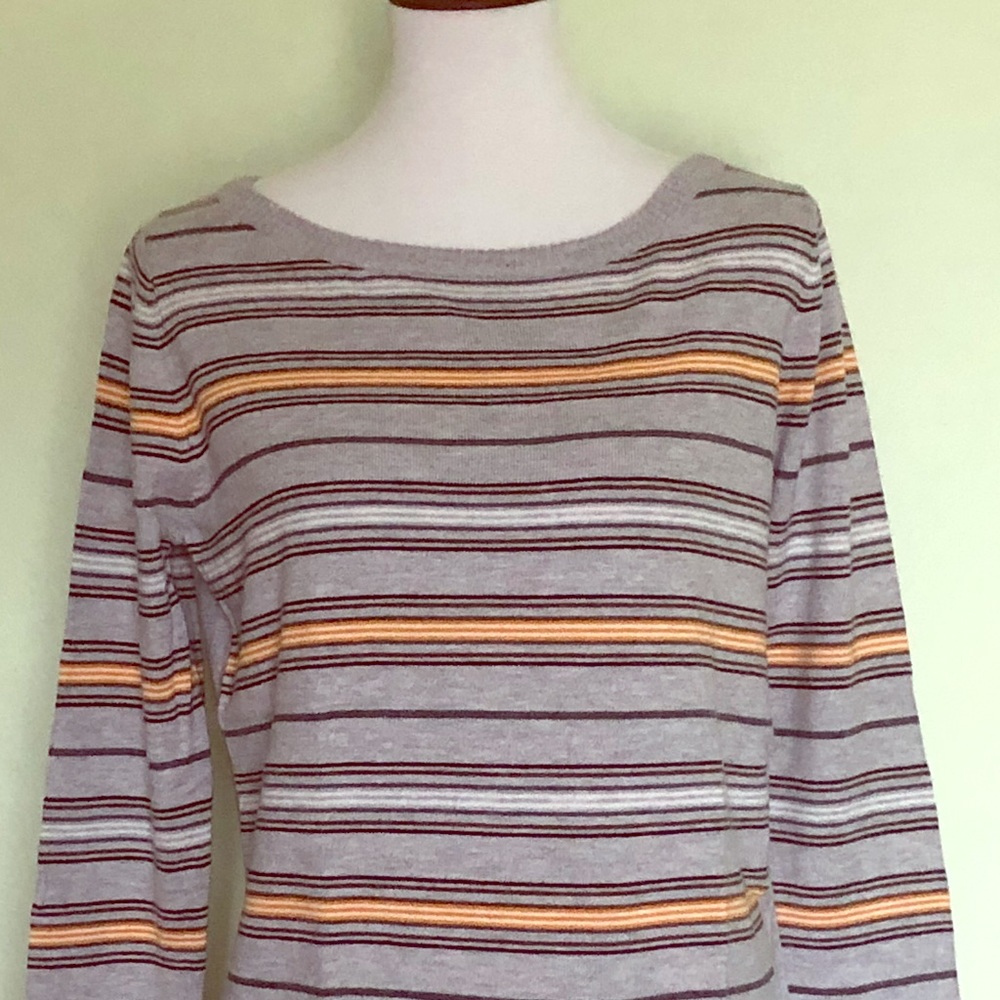 Women’s TeeBerry & Weave Striped Sweater, Size M